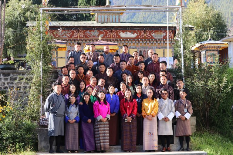 HRH Prince Jigyel Ugyen Wangchuck Celebrated Project Dechencholing with the Teachers of Dechencholing Higher Secondary School