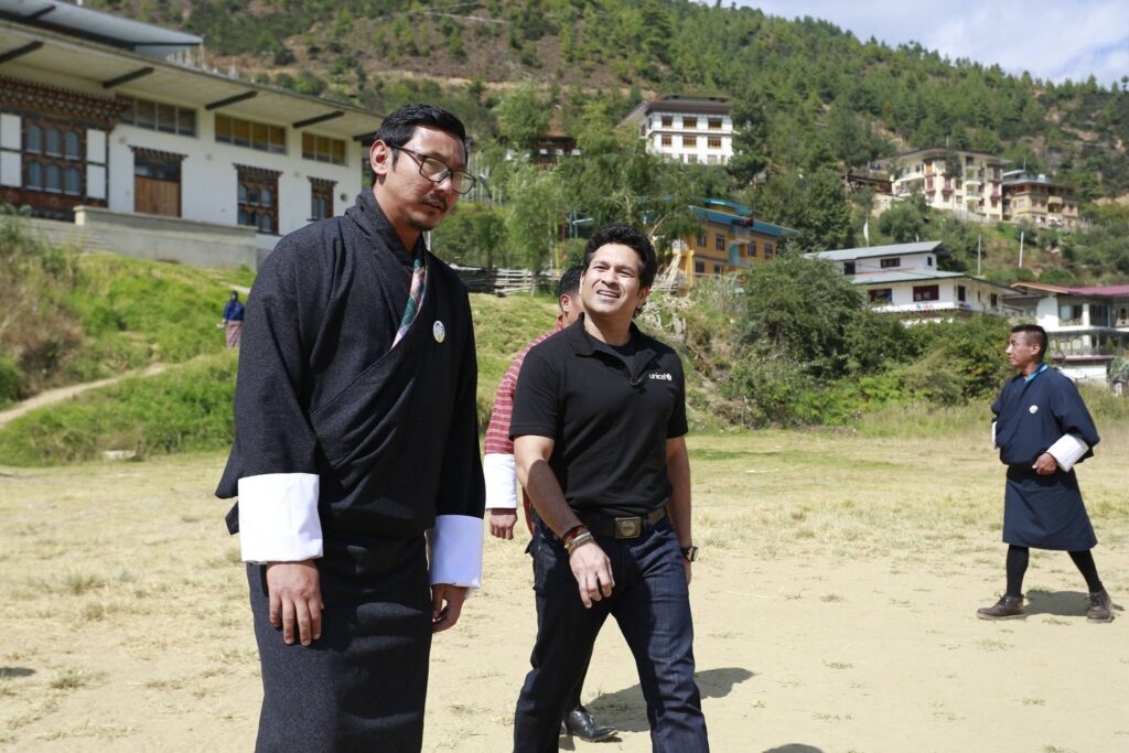 sachin tendulkar in Bhutan