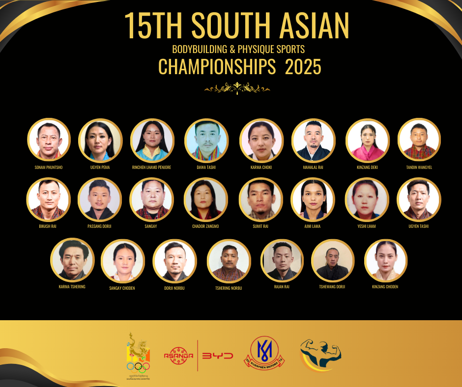Bhutan Unveils 23-Athlete Lineup for 15th South Asian Physique and Sports Championships 2025
