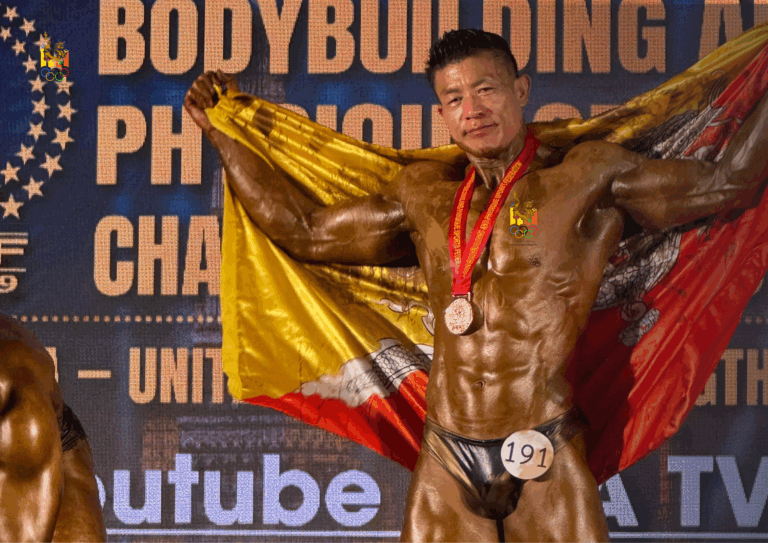 Chencho Wins Bronze for Bhutan at the 57th Asian Bodybuilding & Physique Sport Championship 2025