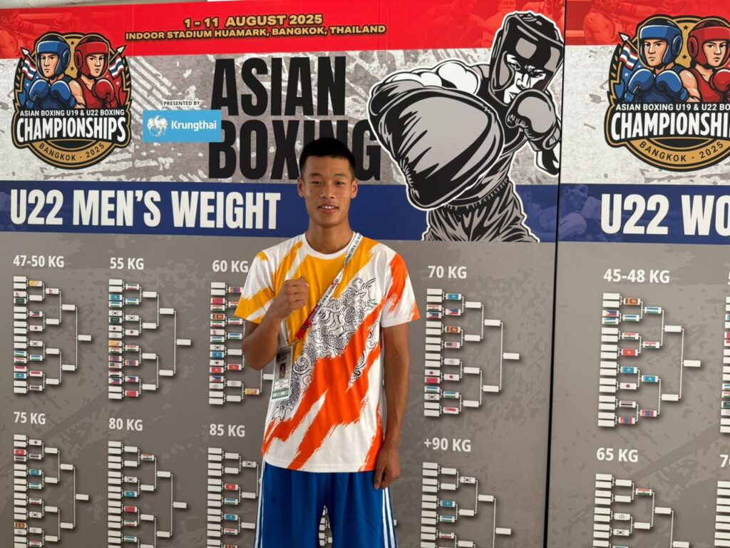 DECHEN DORJI DELIVERS A POWERFUL WIN, ADVANCES TO SEMI-FINALS AT ASIAN U19 & U22 CHAMPIONSHIPS! 3 DECHEN DORJI DELIVERS A POWERFUL WIN, ADVANCES TO SEMI-FINALS AT ASIAN U19 & U22 CHAMPIONSHIPS!