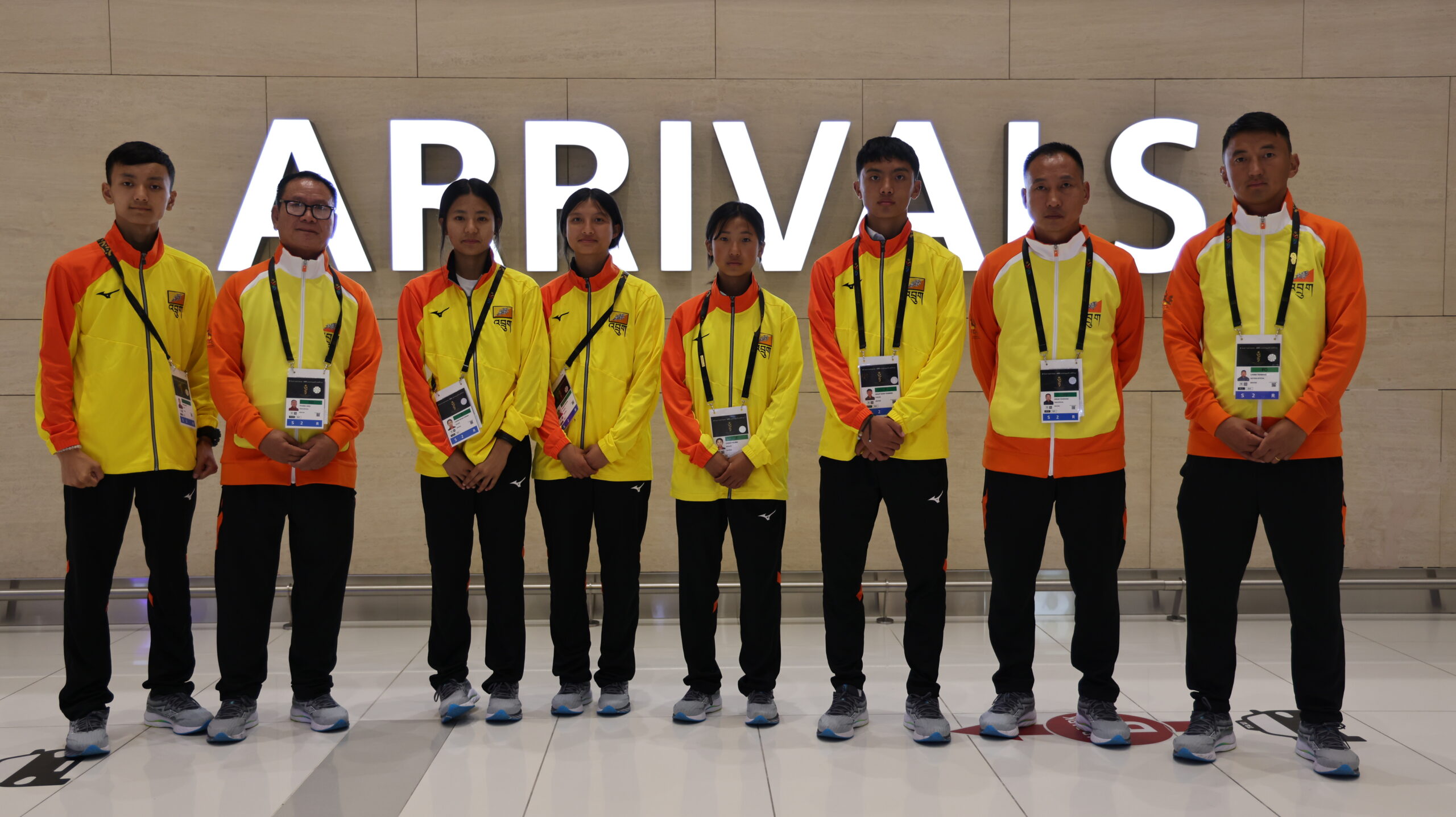 Team Bhutan for the 3rd Asian Youth Games
