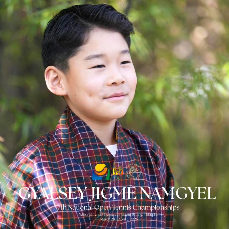 Registration Opens for GYALSEY JIGME NAMGYEL 7TH NATIONAL OPEN TENNIS CHAMPIONSHIPS 2026