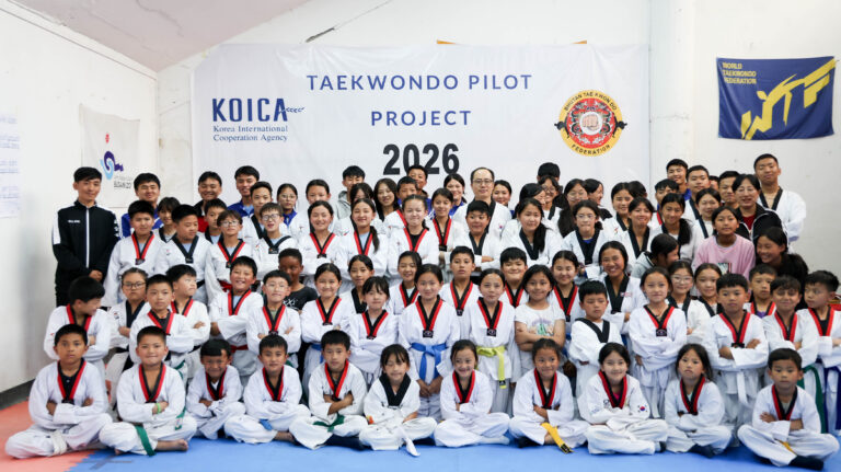 Taekwondo Pilot Project 2026 in Thimphu Blends Sport Mental Health and Values Education