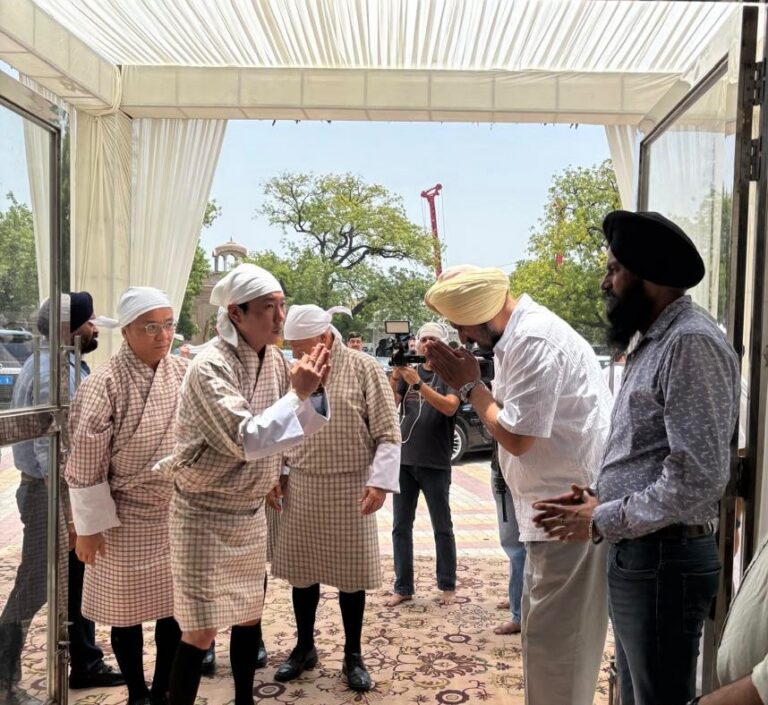 His Royal Highness Prince Jigyel Ugyen Wangchuck Pays Tribute to Late Raja Randhir Singh in New Delhi, India