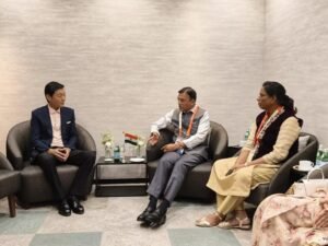 HRH Prince Jigyel Ugyen Wangchuck Meets with India’s Union Minister for Youth Affairs and Sports, in Nagoya, Japan