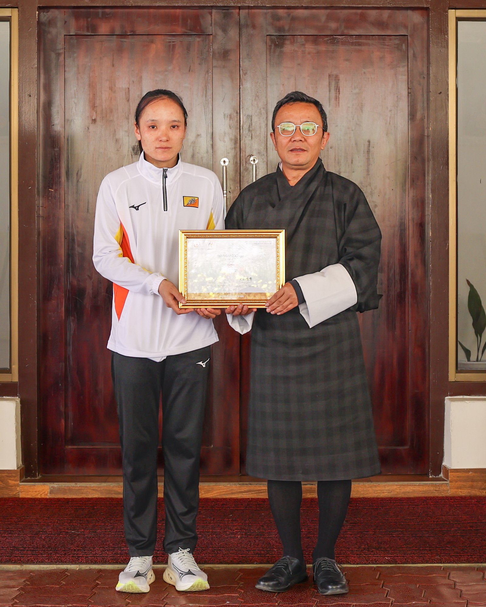 ASIAN GAMES CERTIFICATE FOR KINGA WANGMO