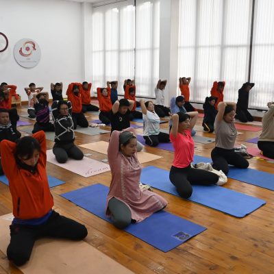 Athletes, Teachers, and BOC Staff Participated in Pre-Yoga Session Ahead of International Yoga Day 2025